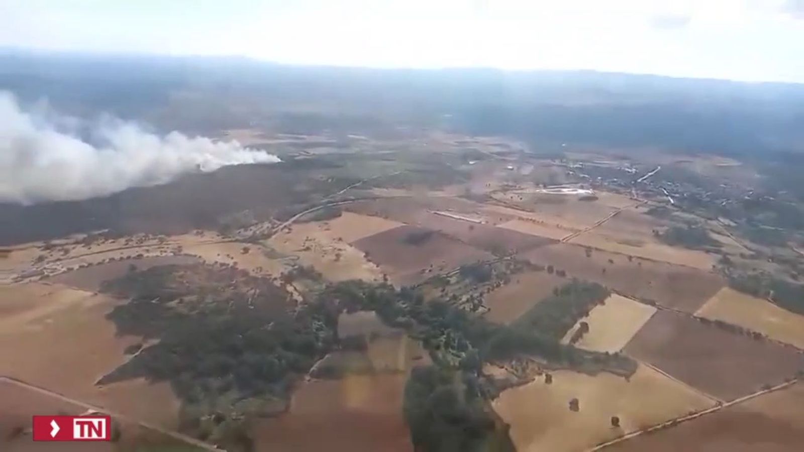 Mejora el incendio forestal de Trabazos, Zamora