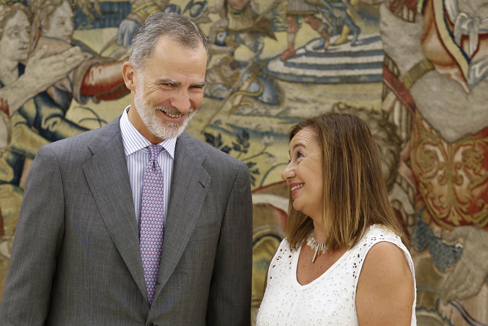 El Rey Felipe VI y Francina Armengol