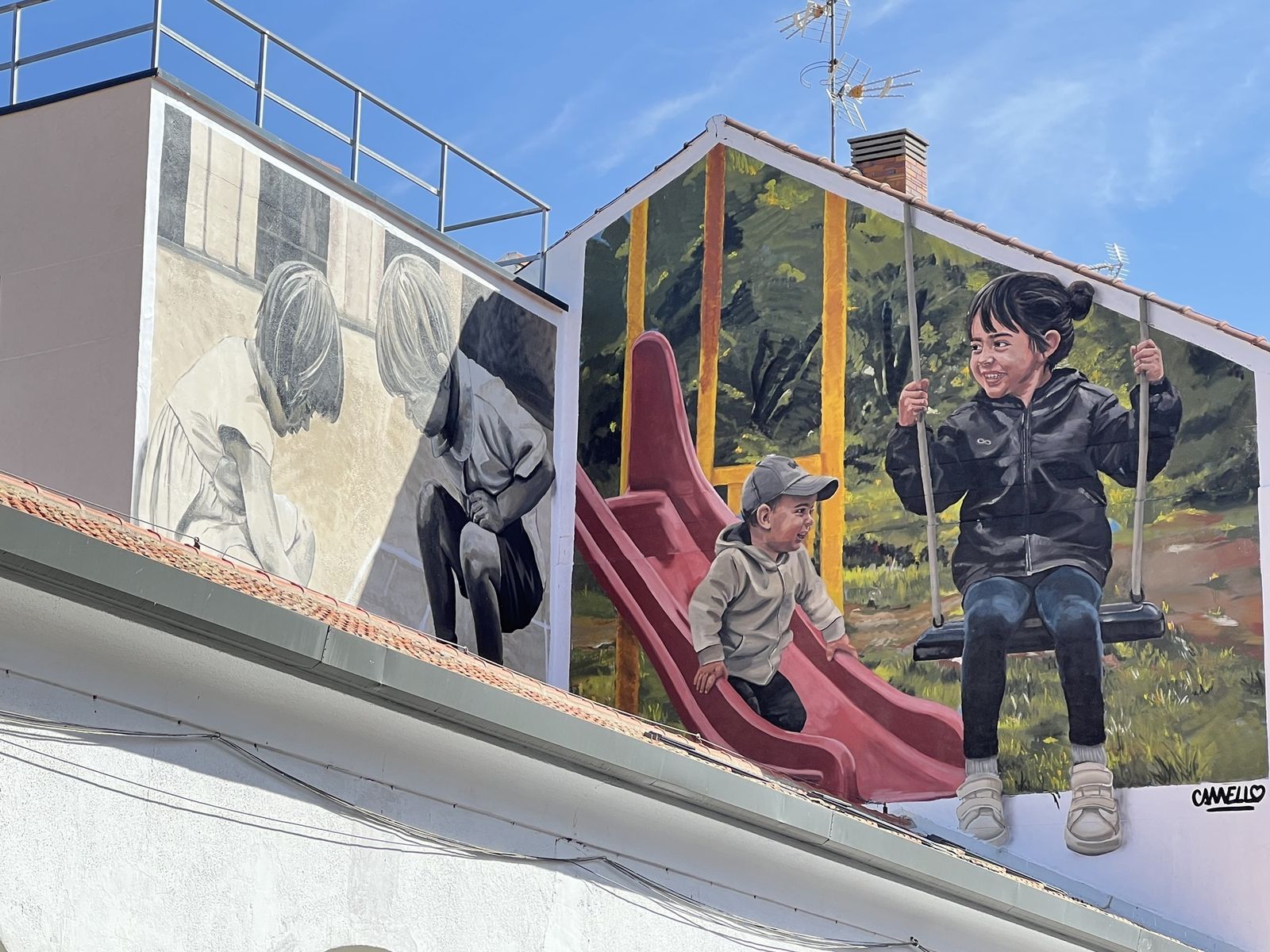'Niños Futuro', nuevo mural en Los Arcos de Fuenlabrada