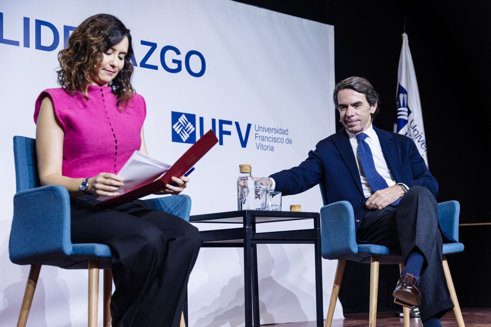 Aznar critica que Zapatero retirase su Plan Hidrológico y Ayuso la gestión del agua que ha hecho el nacionalismo