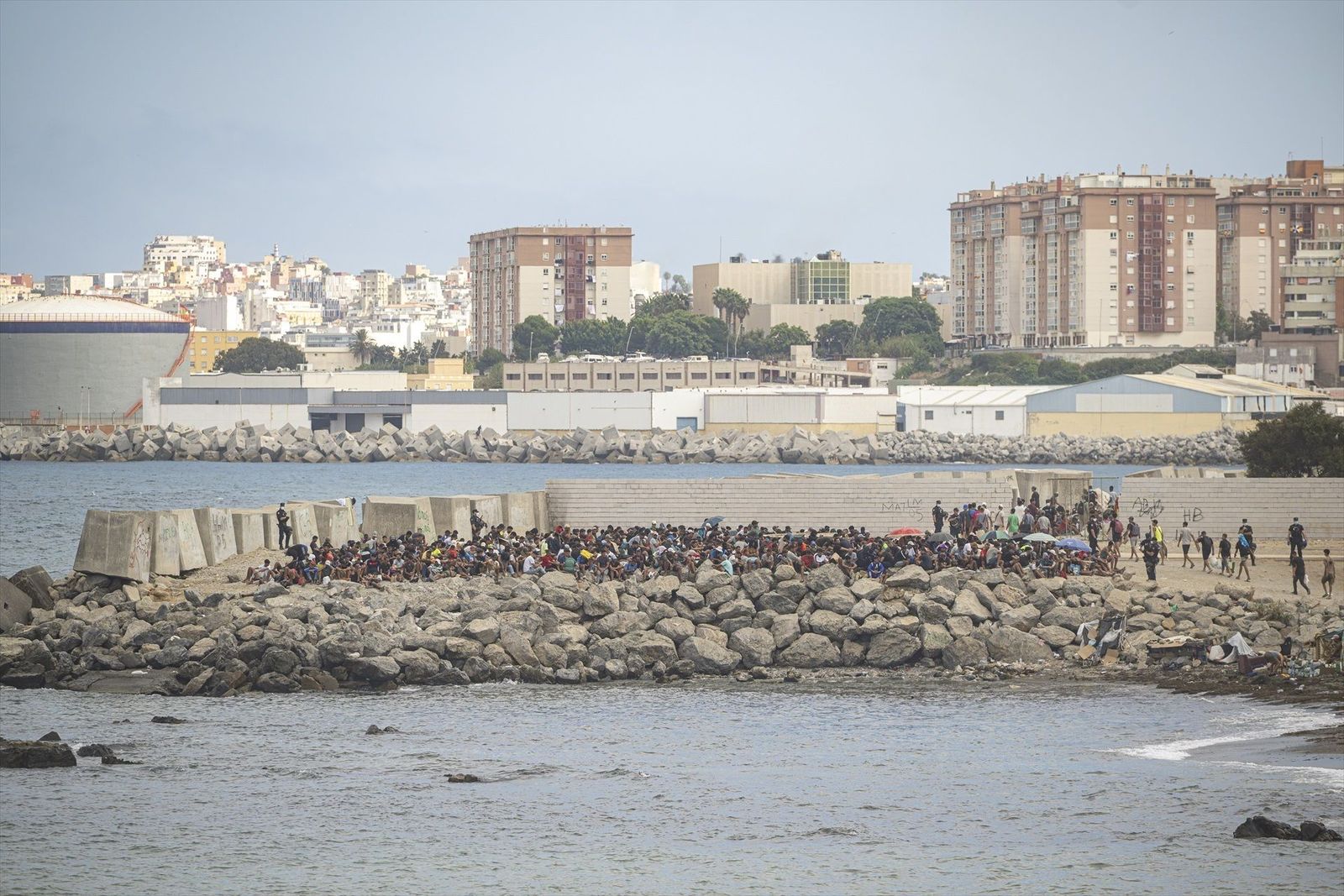 La Guardia Civil alertó de un aumento de hasta el 900% de los intentos de entrada en Ceuta y Melilla