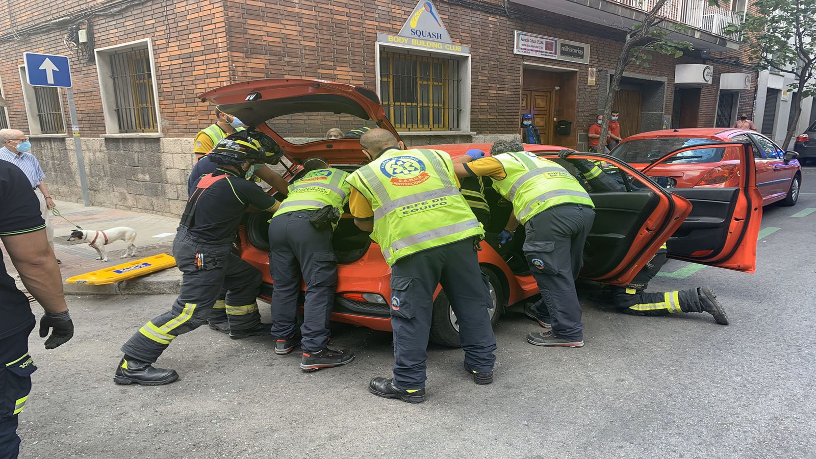 Accidente en la Guindalera