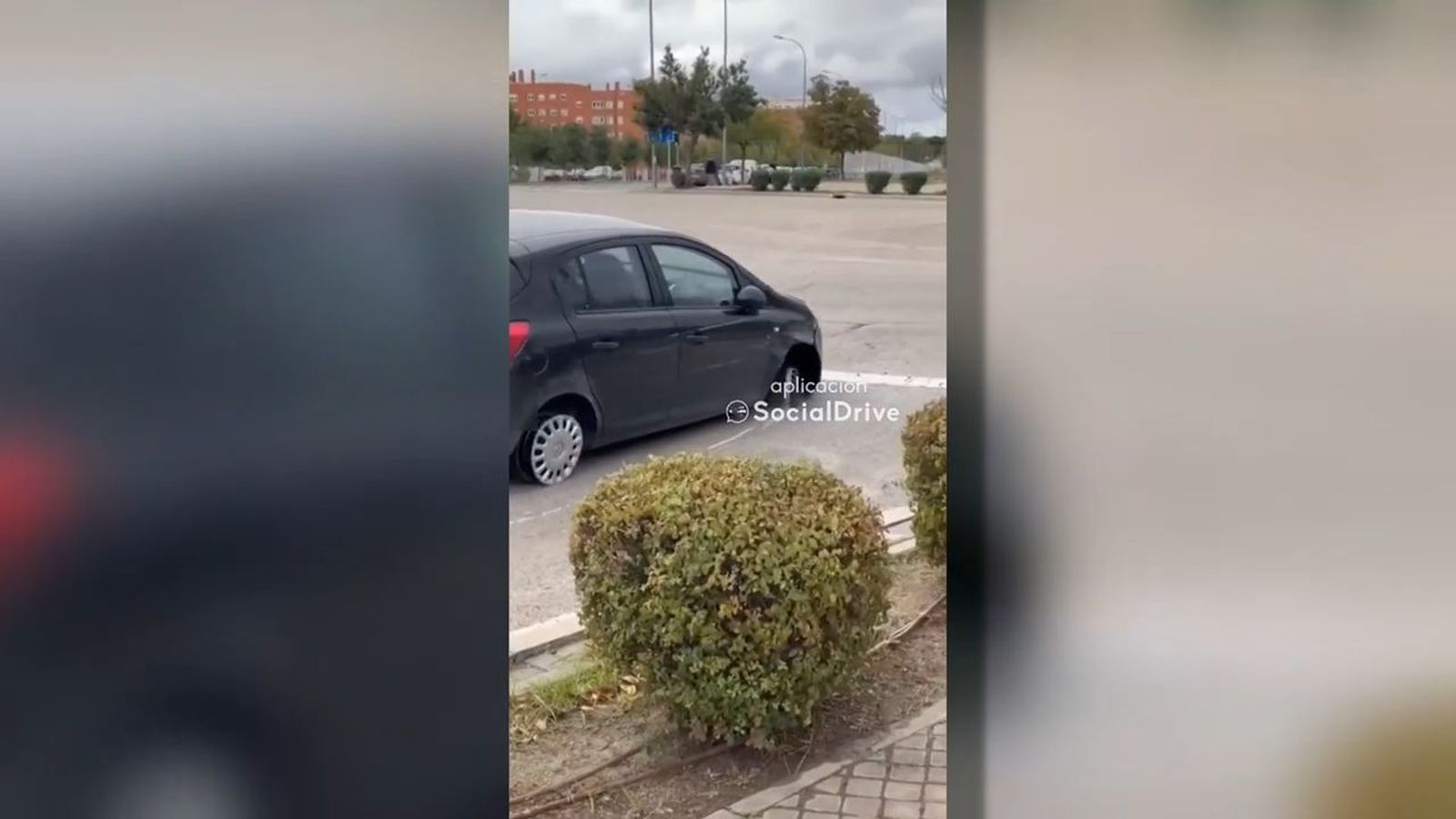 Conduce con las ruedas pinchadas