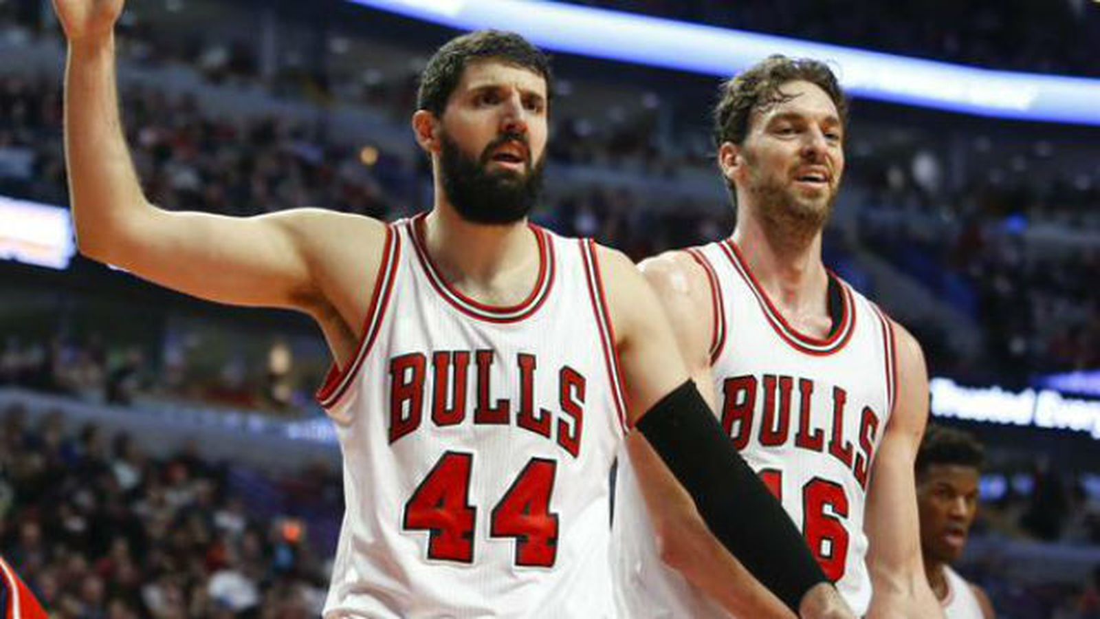 Mirotic y Pau Gasol