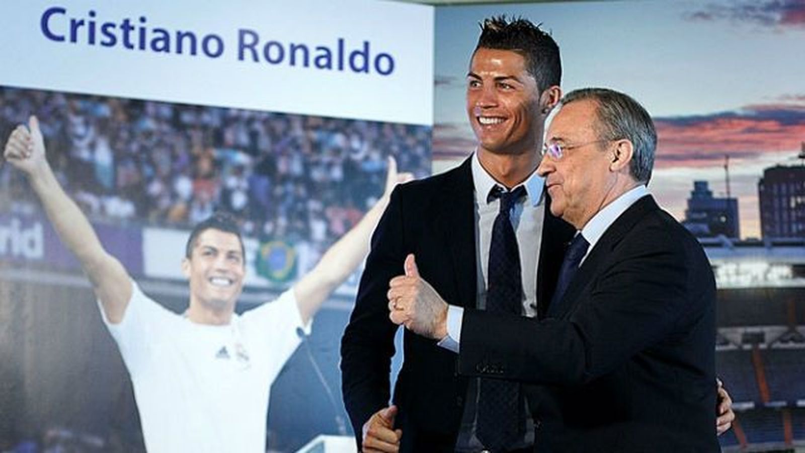 Florentino: "Cristiano es el gran heredero de Di Stéfano"