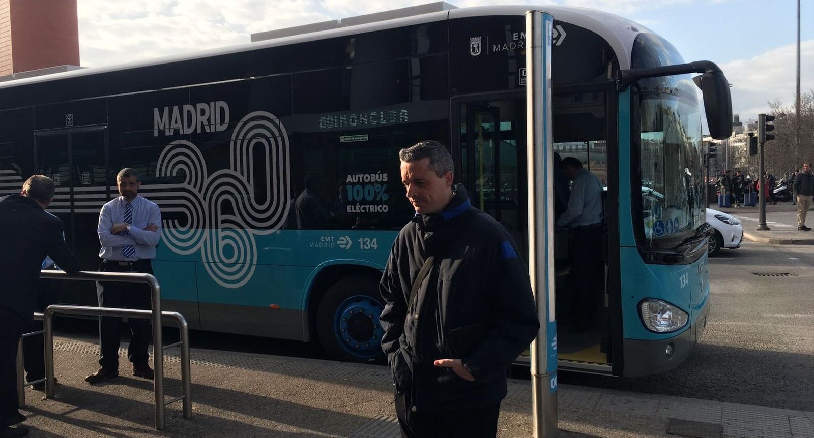 El primer viaje en el ‘autobús cero’ de Madrid