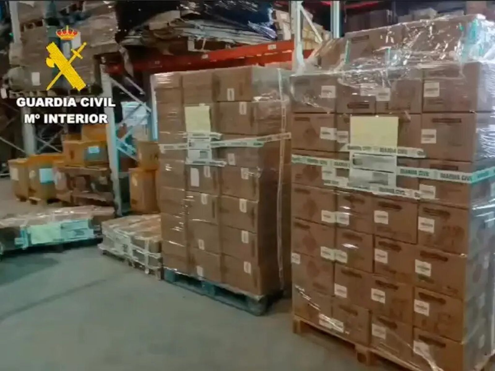 Material pirotécnico incautado en Humanes