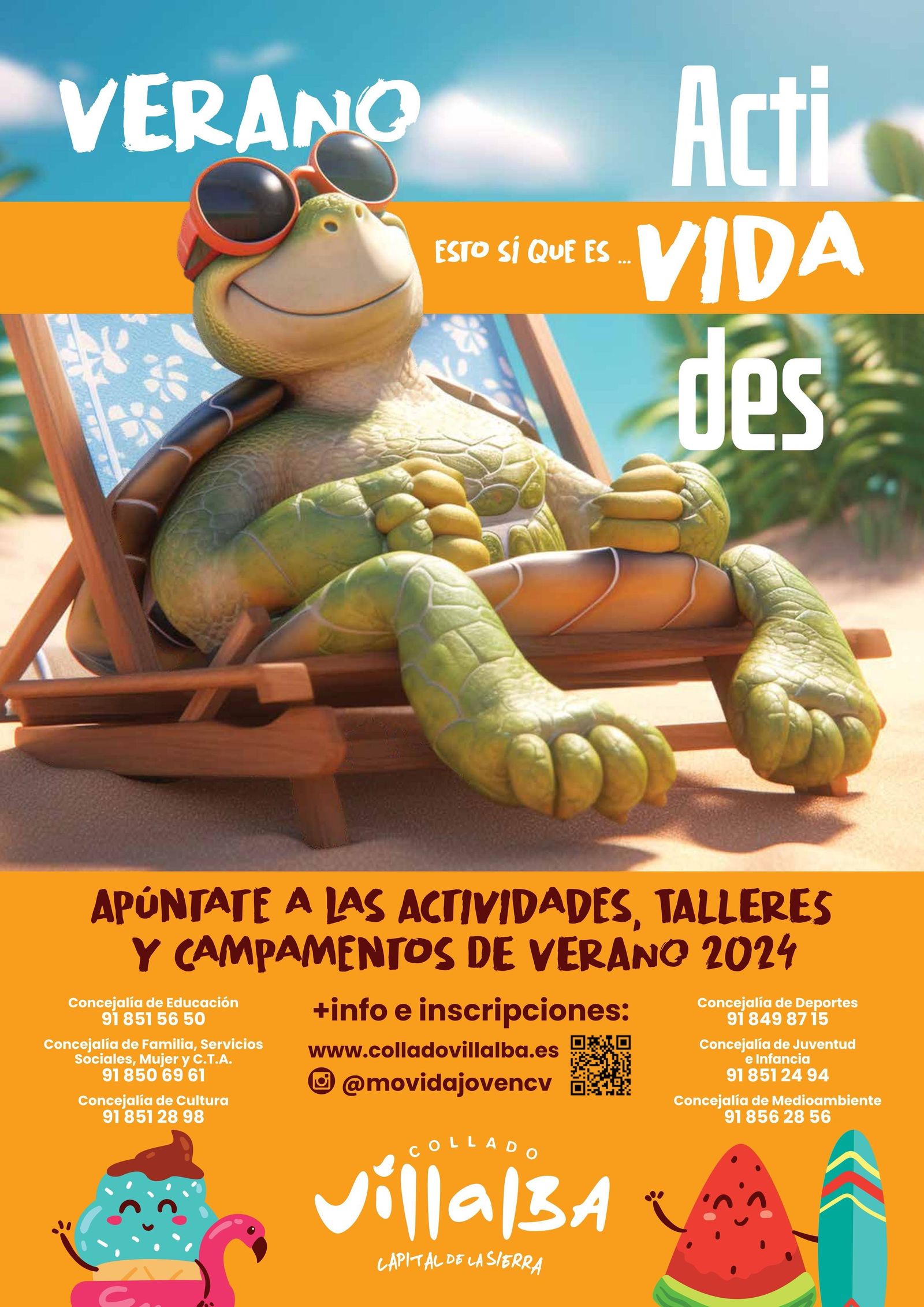 Programación Especial de Verano 2024 del ayuntamiento de Collado Villalba