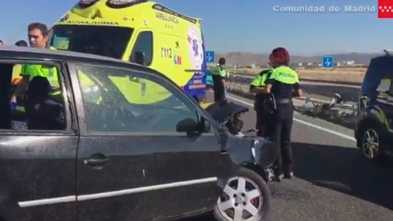 Muere una mujer de 56 años al impactar contra el guardarraíl de la mediana en Villanueva de la Cañada