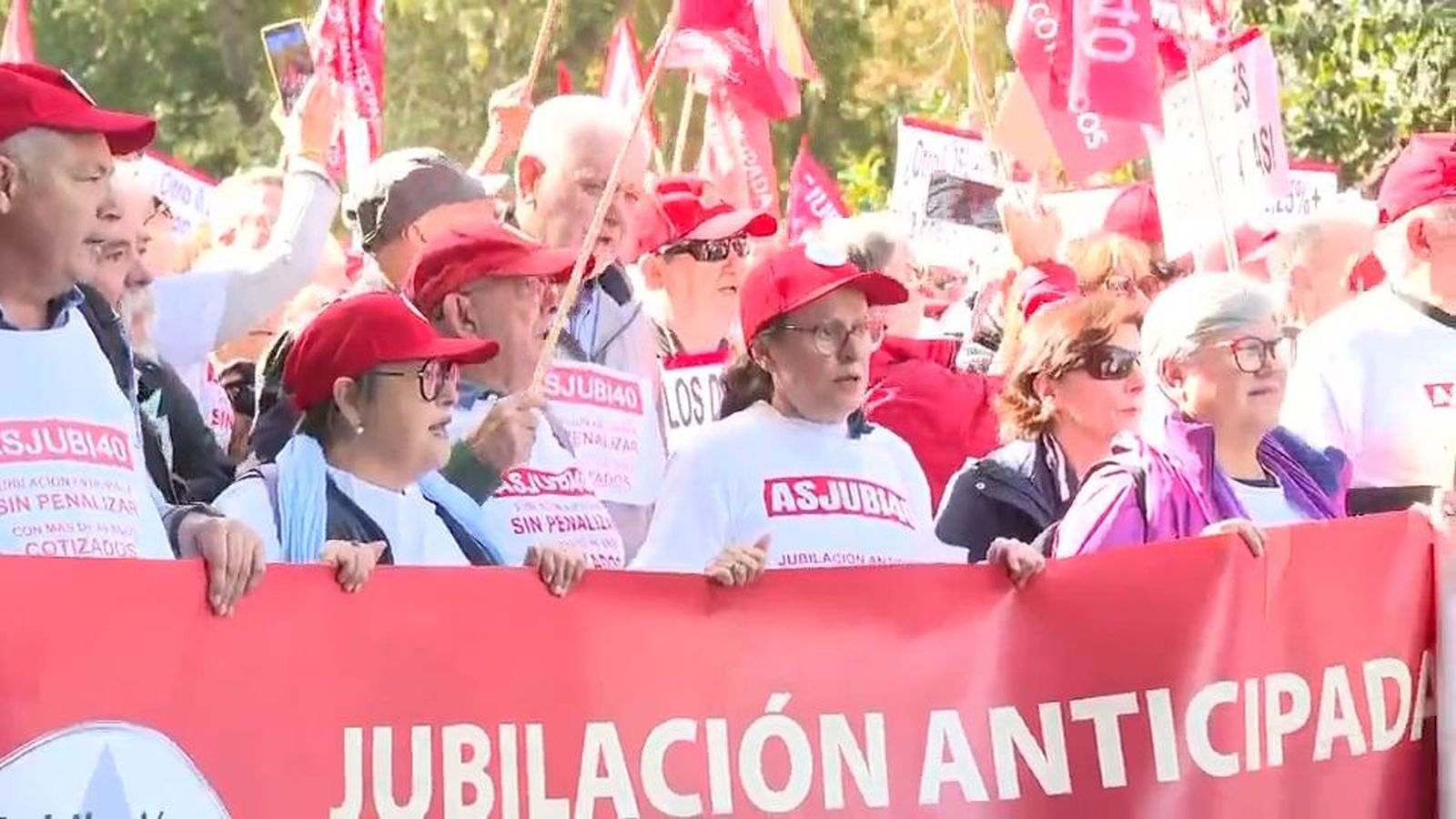 Movimientos de pensionistas vuelven a a calle en plena precampaña electoral