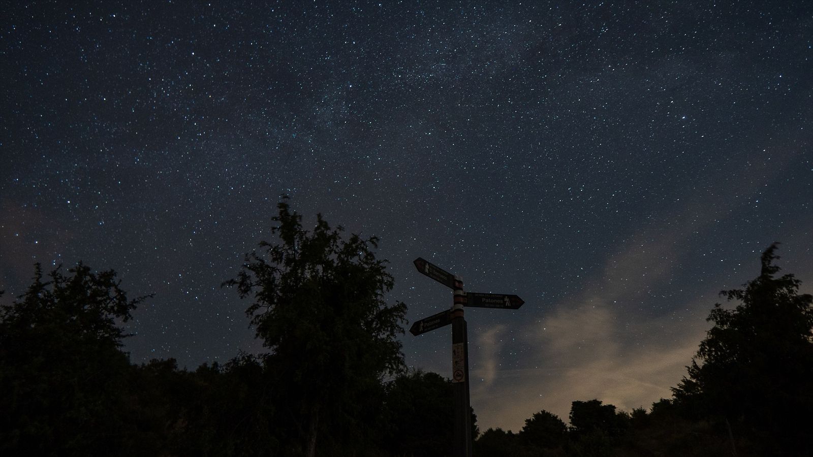Cielo nocturno en la Sierra Norte de Madrid