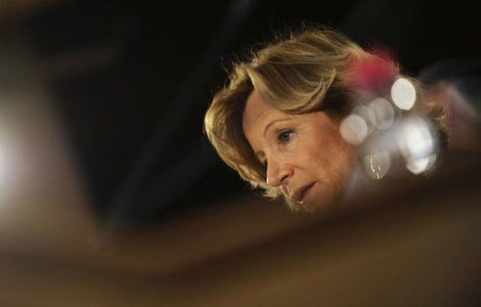 La vicepresidenta económica, Elena Salgado, en un consejo de ministros