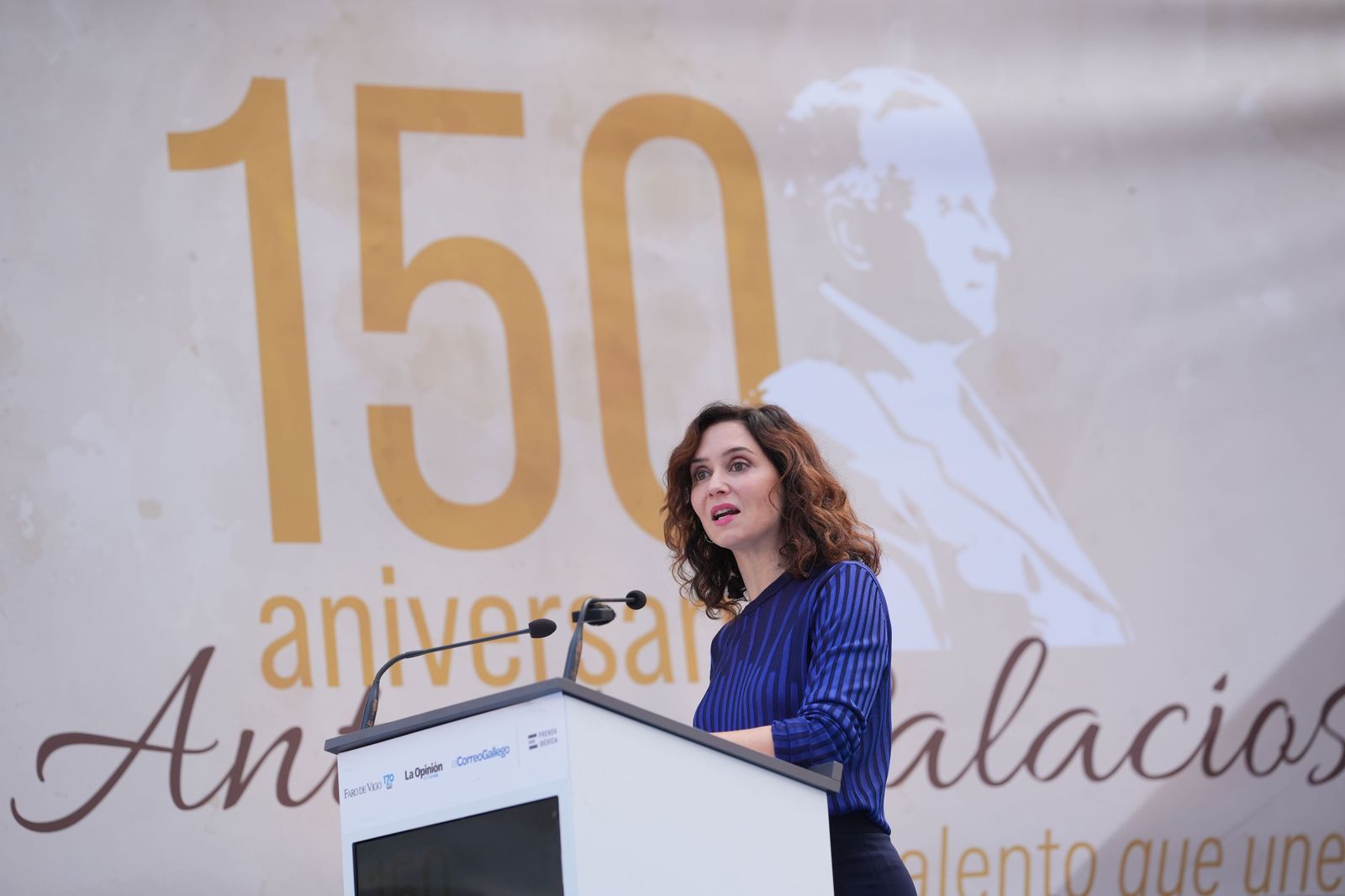 Ayuso, en Porriño: "Antonio Palacios dejó su huella para siempre en Madrid"