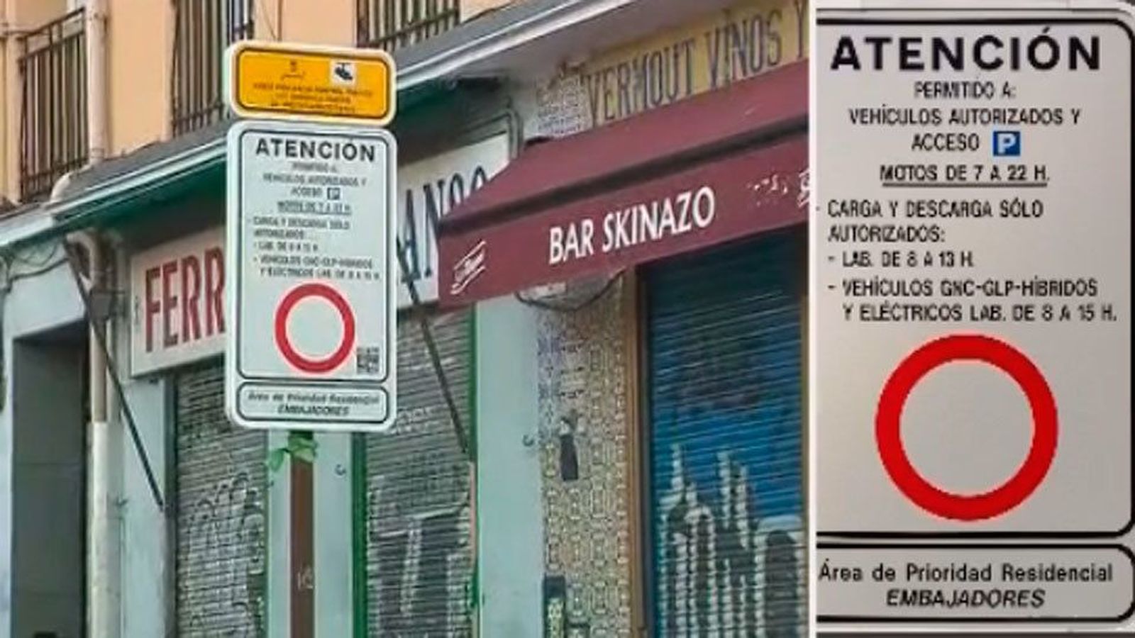 Lluvia de multas en la calle Arniches por un cartel que confunde a los conductores