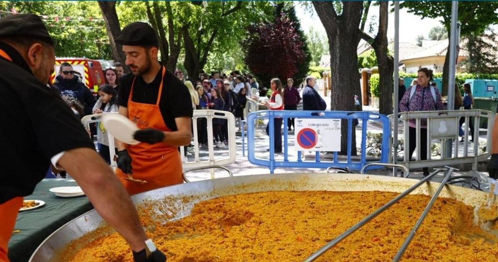 Paella popular en Pinto