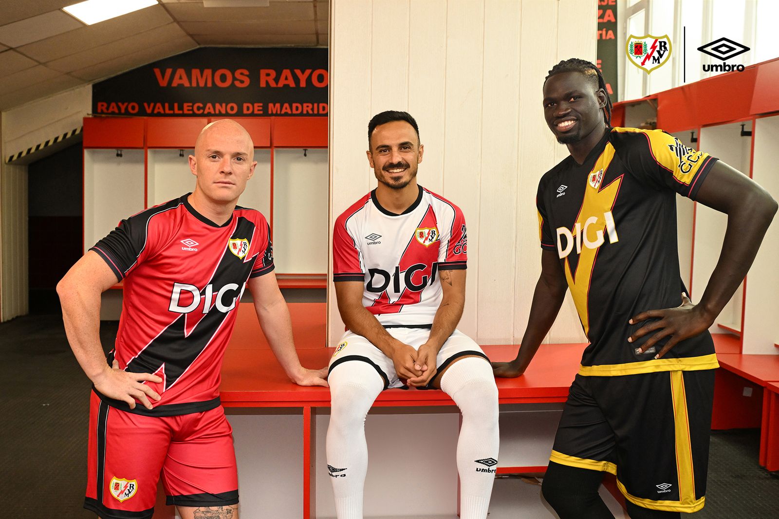 Las nuevas camisetas del Rayo Vallecano