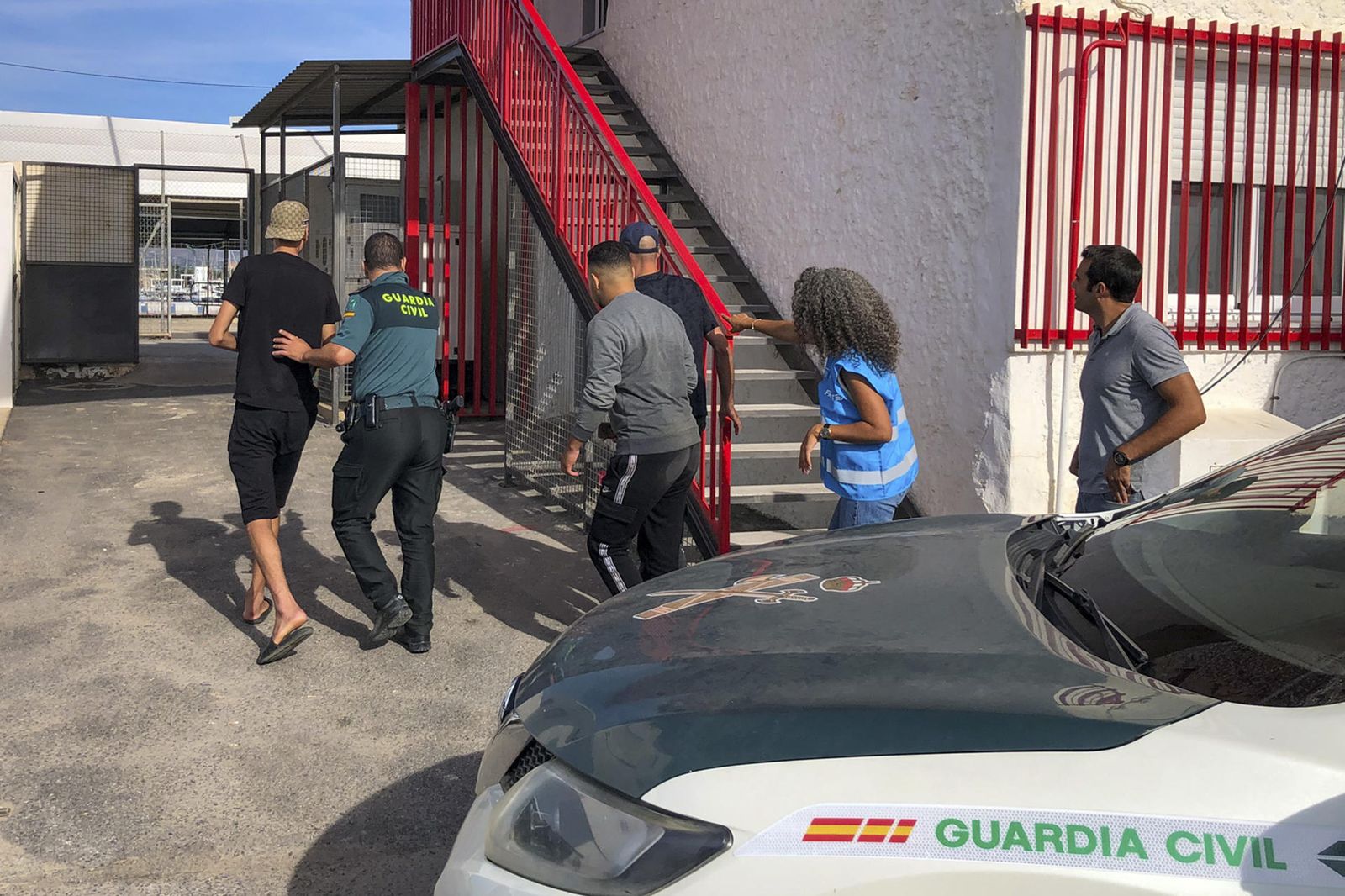 Inmigrantes detenidos en Granada