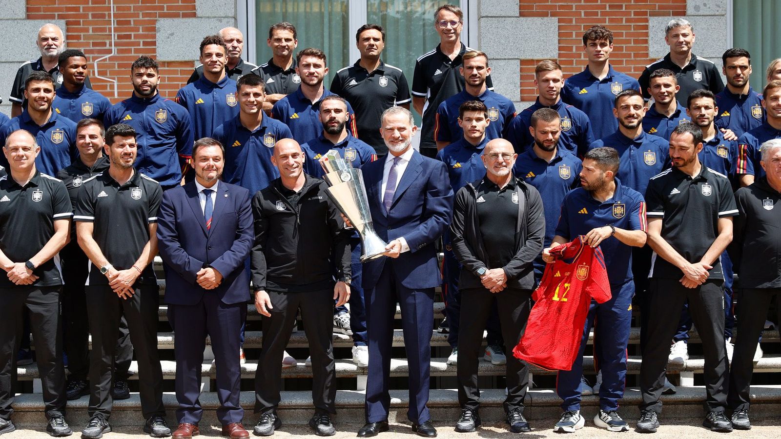 El rey recibe a la Selección tras ganar la Liga de Naciones