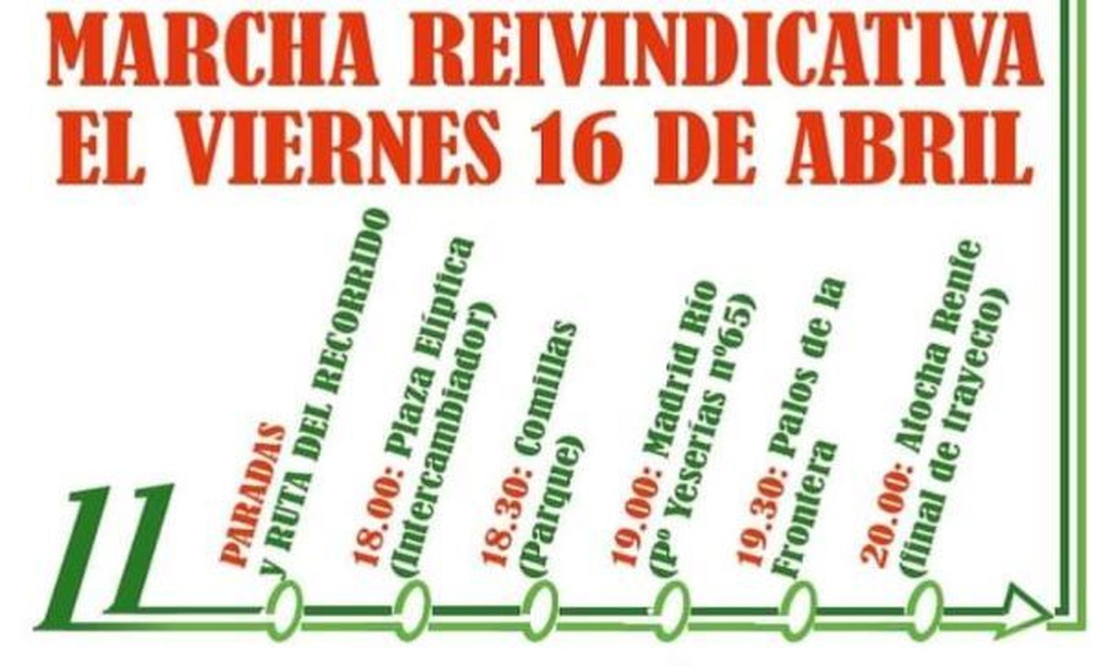 Vecinos de Carabanchel convocan una marcha reivindicativa por la prolongación de la L11 de Metro