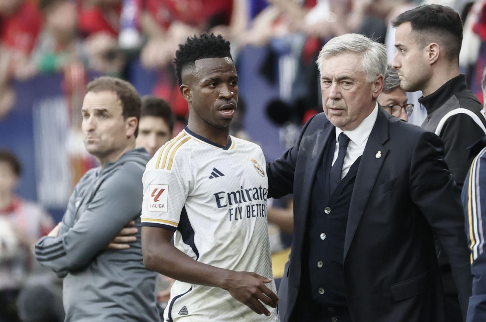 Ancelotti y Vinicius sobre la victoria