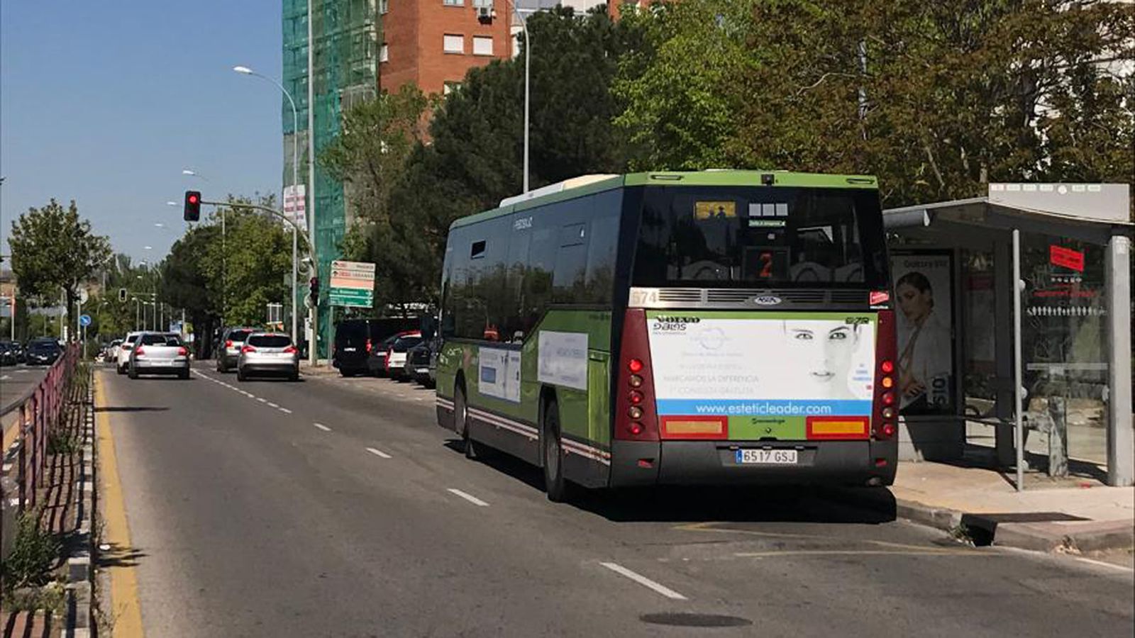 Autobús en Alcorcón