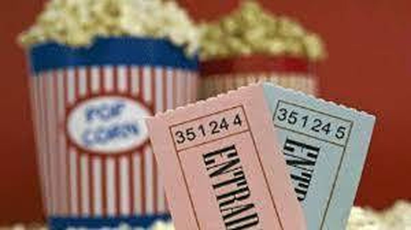 Palomitas y entradas de cine