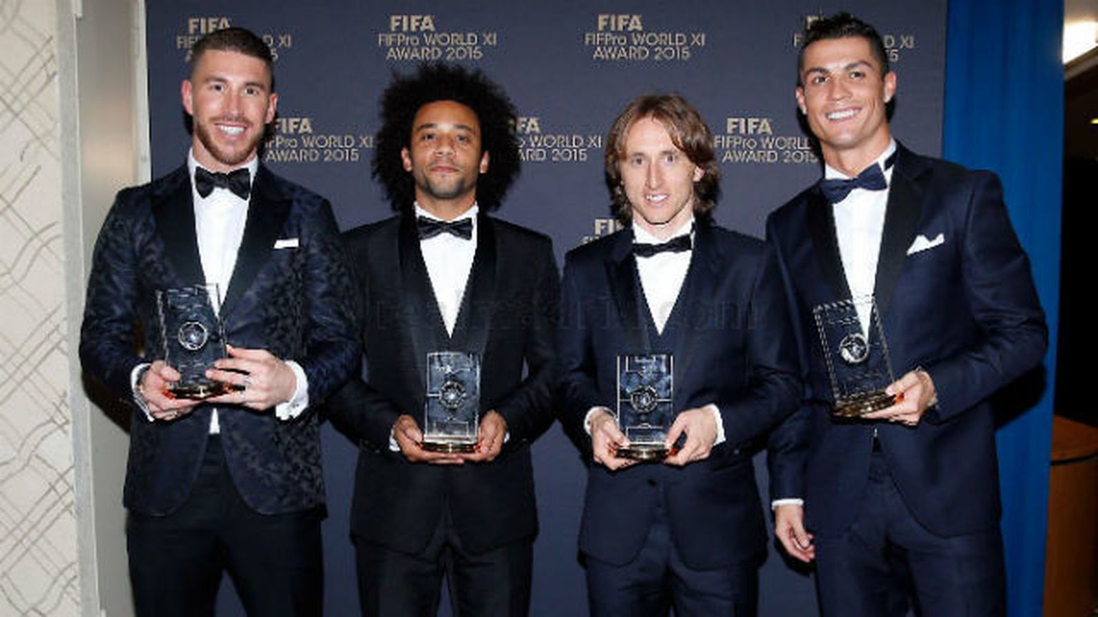 Sergio Ramos, Marcelo, Modric y Cristiano Ronaldo