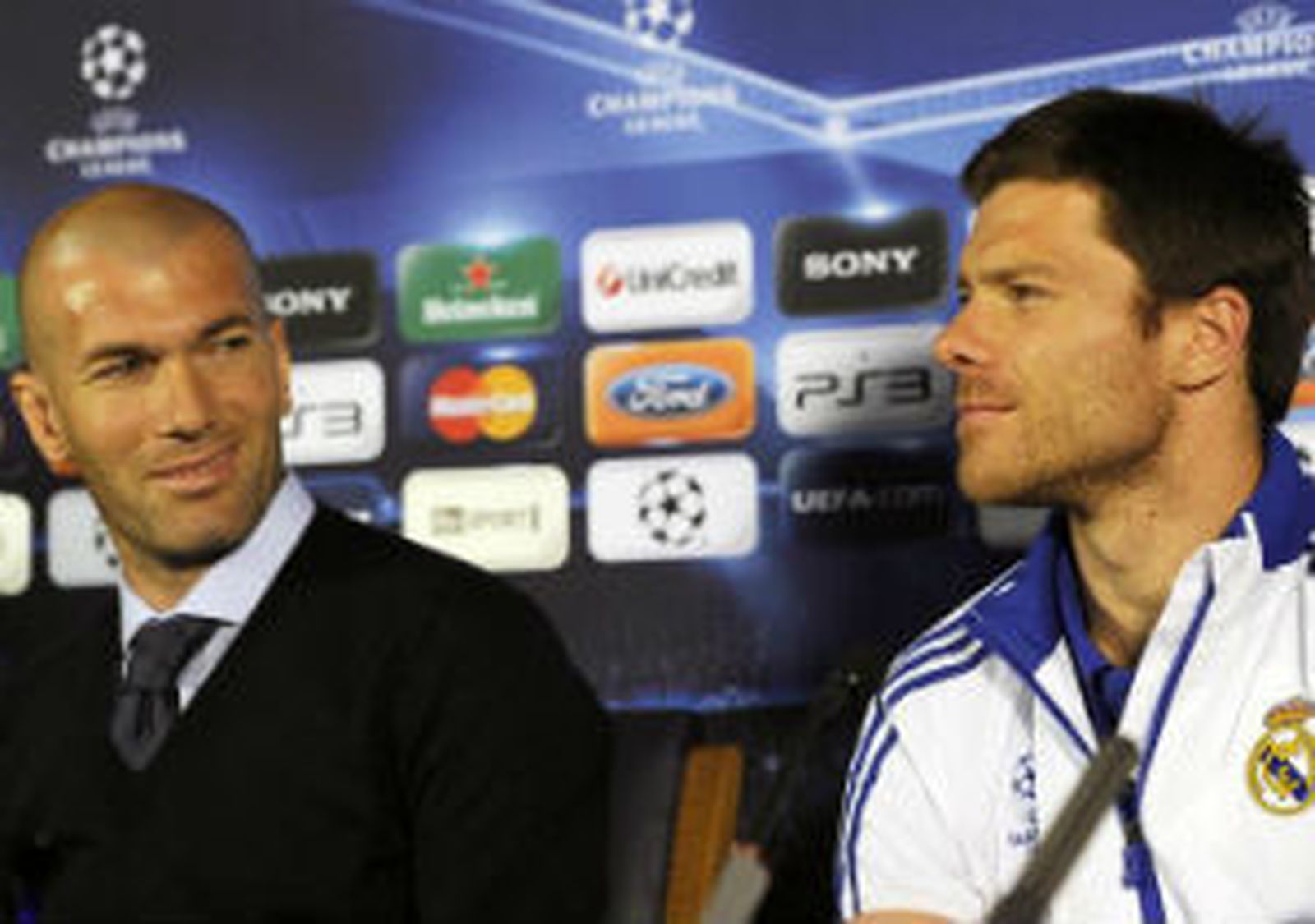 Zidane y Xabi Alonso
