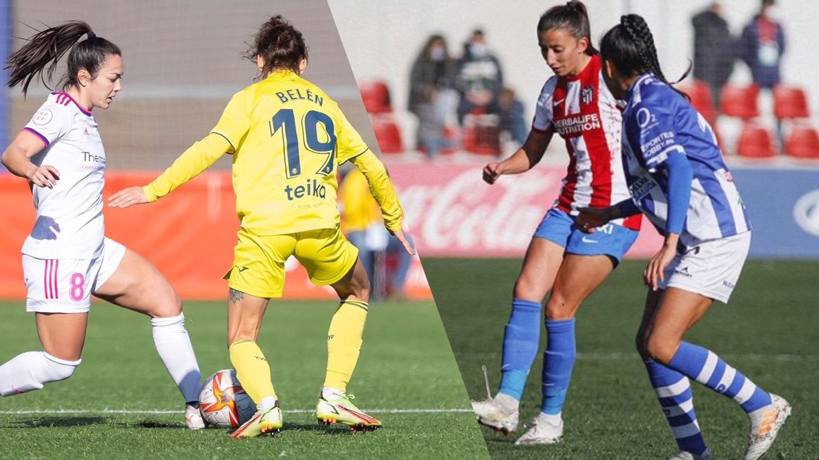 Madrid CFF - Villarreal y Atlético de Madrid - Sporting de Huelva