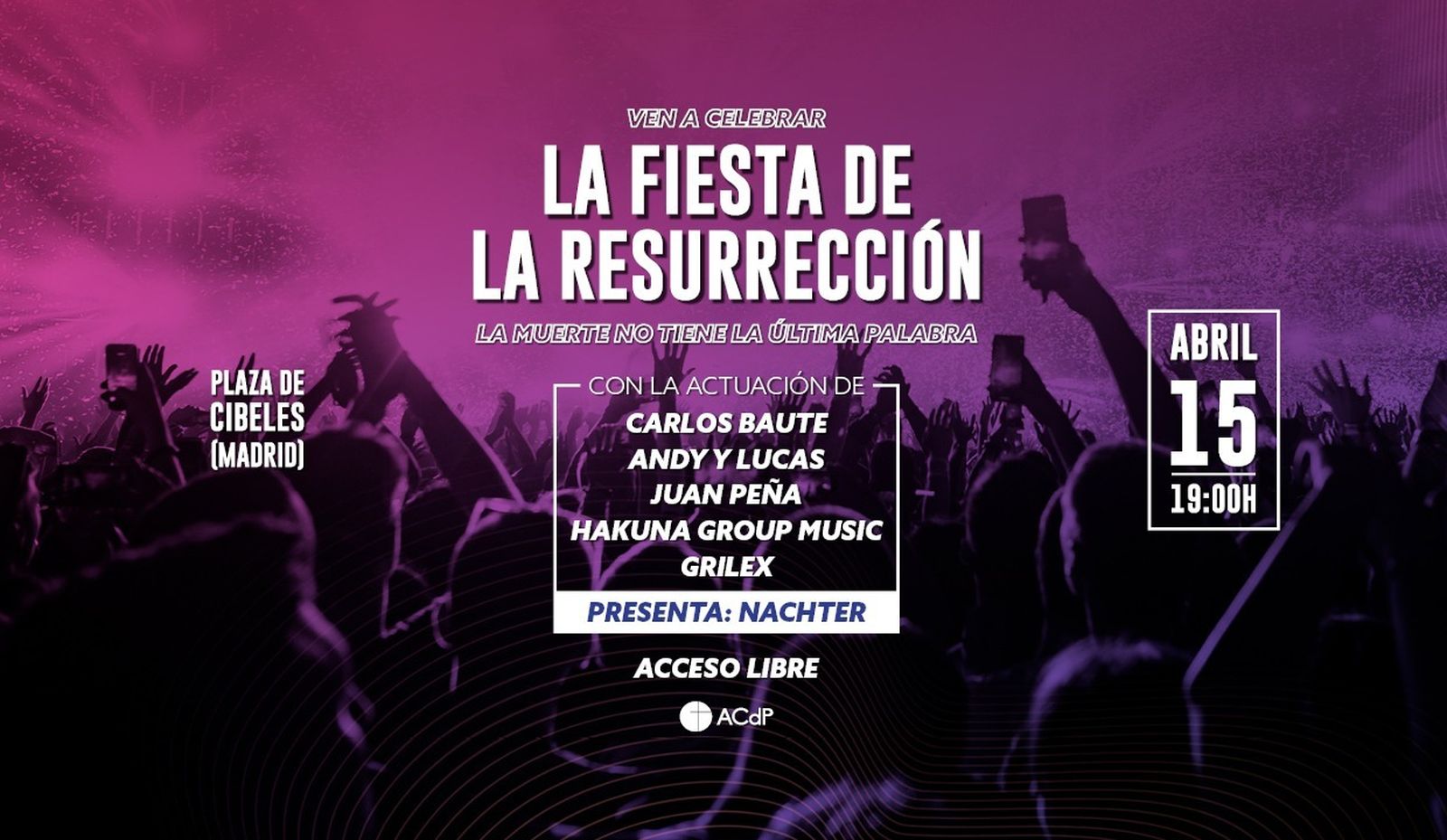 Cartel del festival organizado por la ACDP