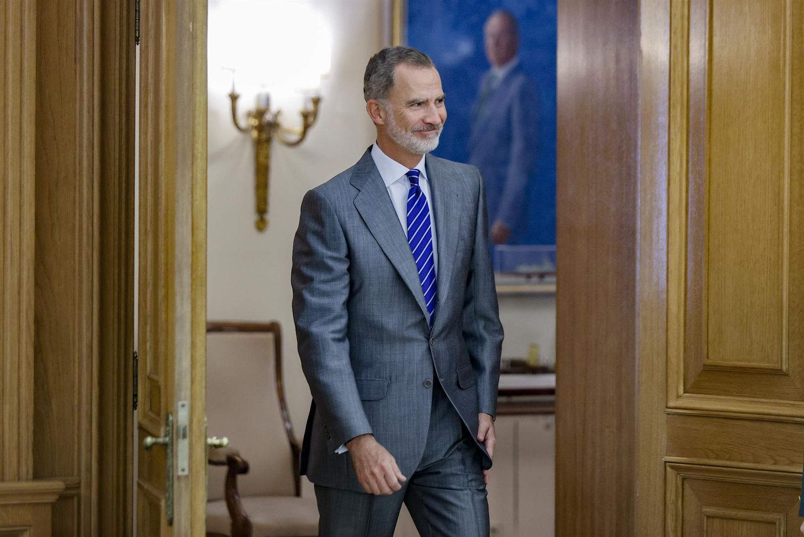 Felipe VI en el Palacio de la Zarzuela