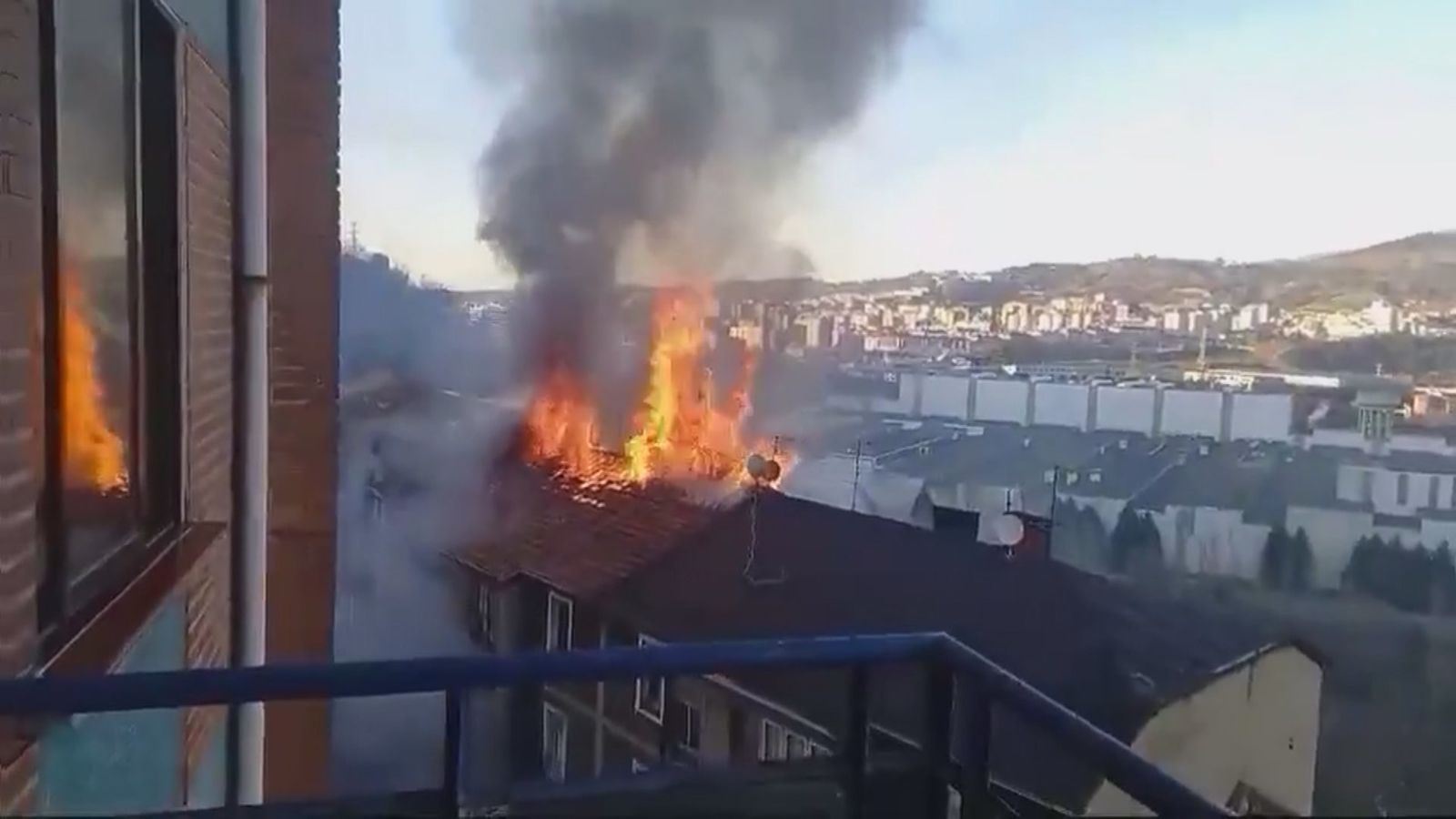 Incendio en Basauri