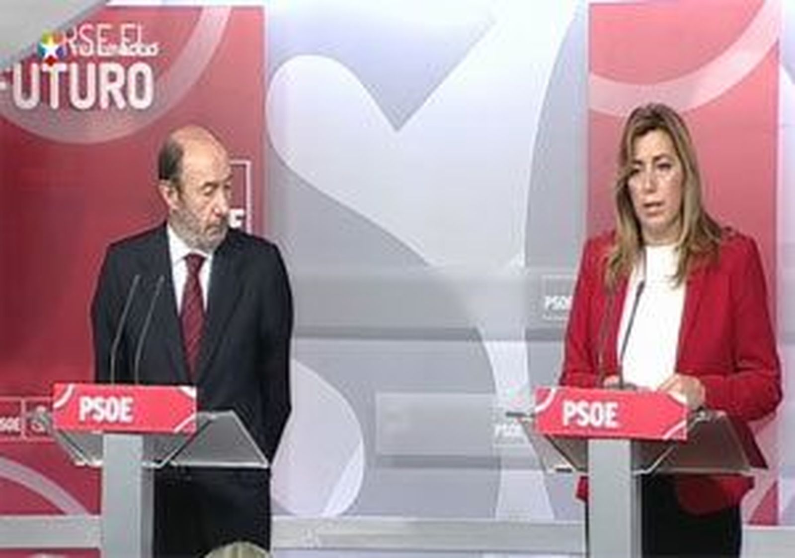 Rubalcaba y Díaz analizan los Presupuestos y orillan los ERE y las primarias