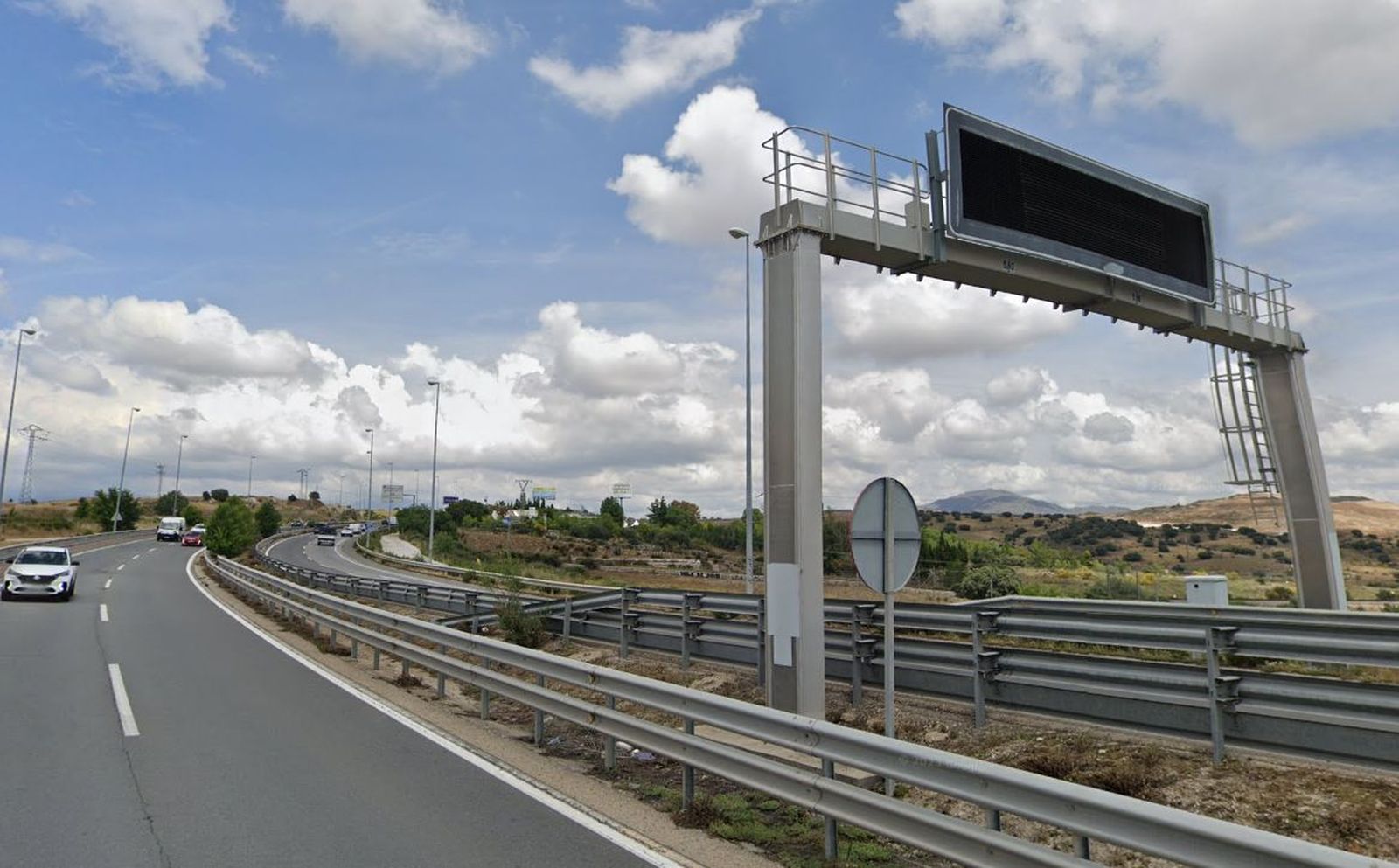 Tramo de la M-607 afectado por las obras