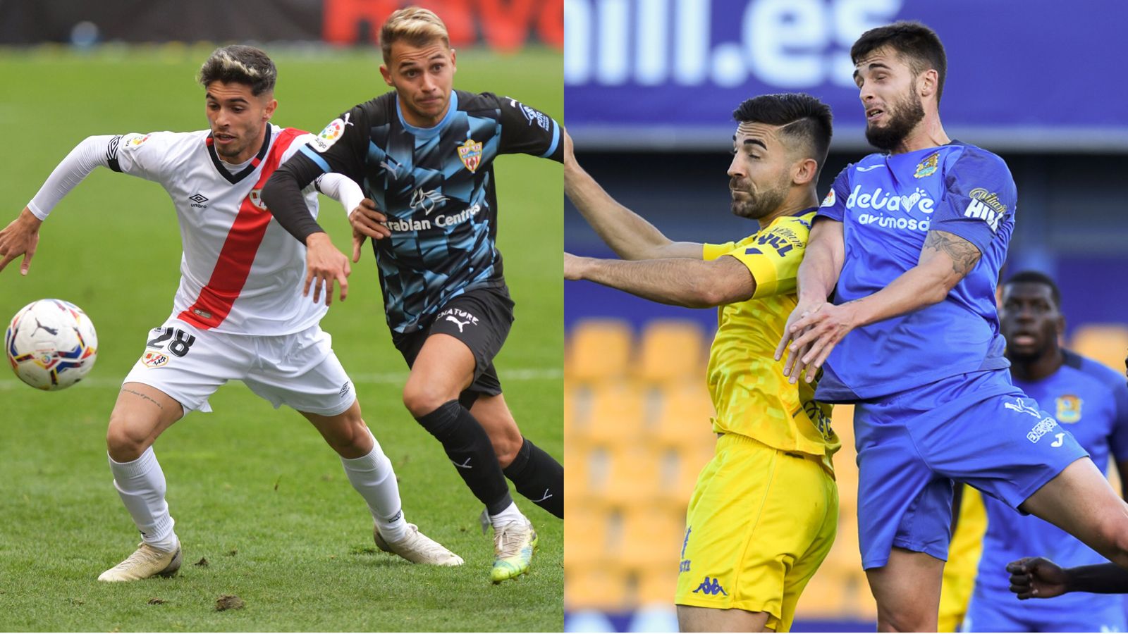 Rayo-Almería y Alcorcon-Fuenlabrada