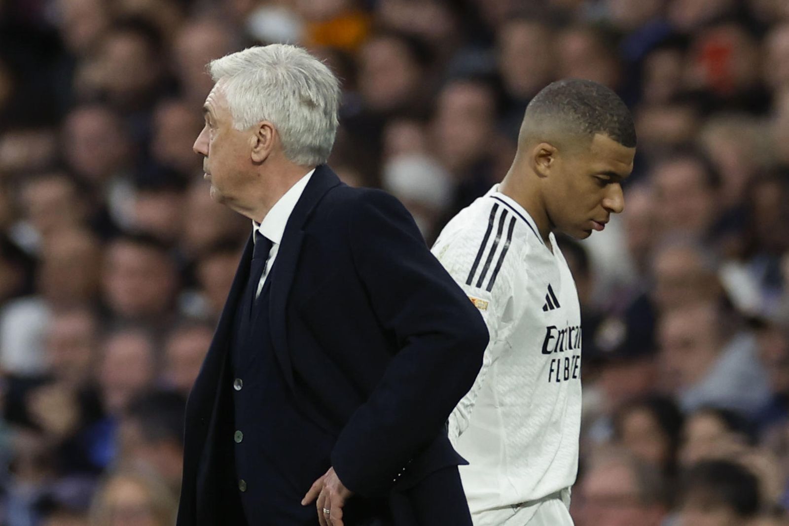 Ancelotti y Mbappé