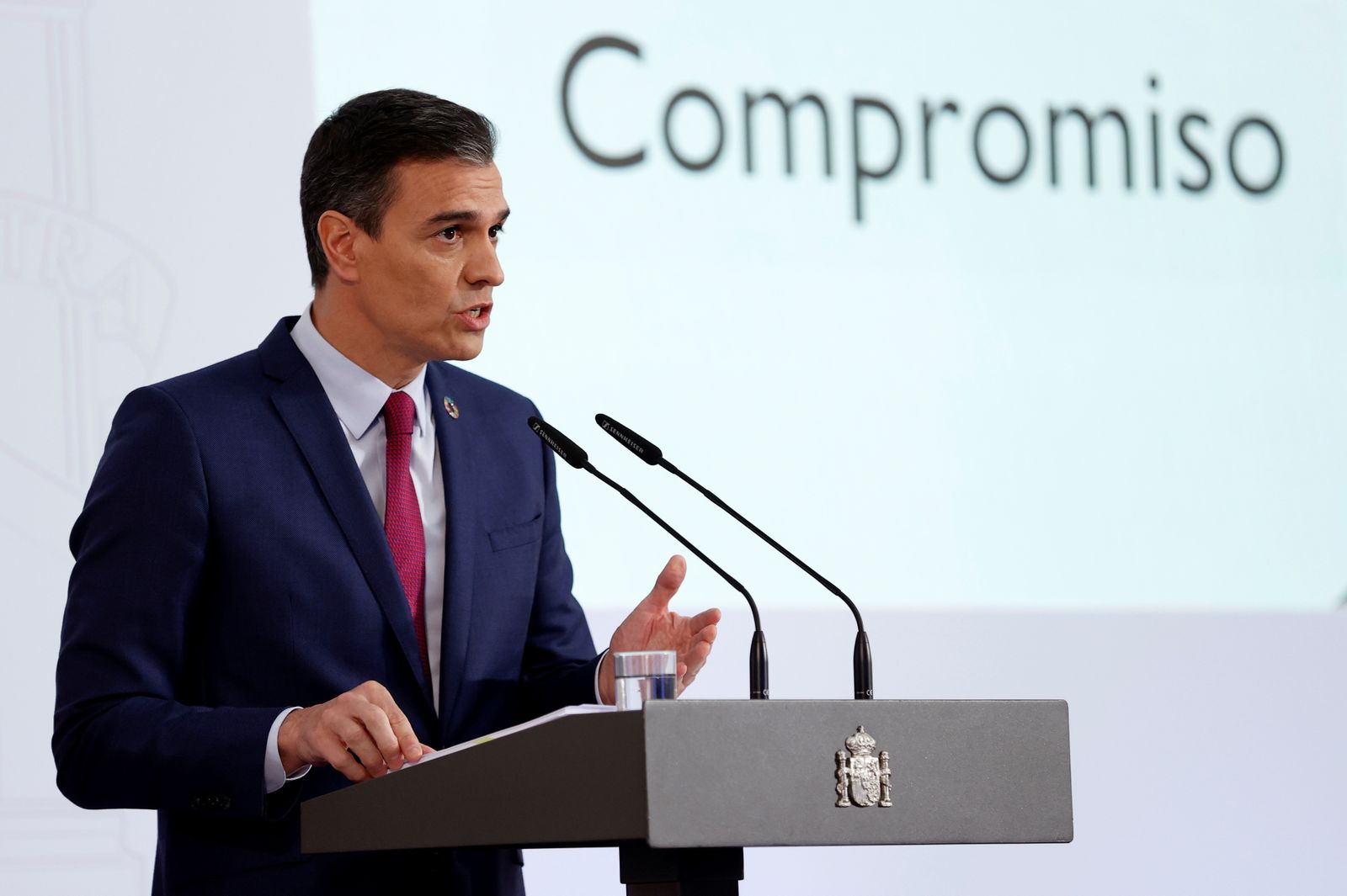 El presidente del Gobierno, Pedro Sánchez