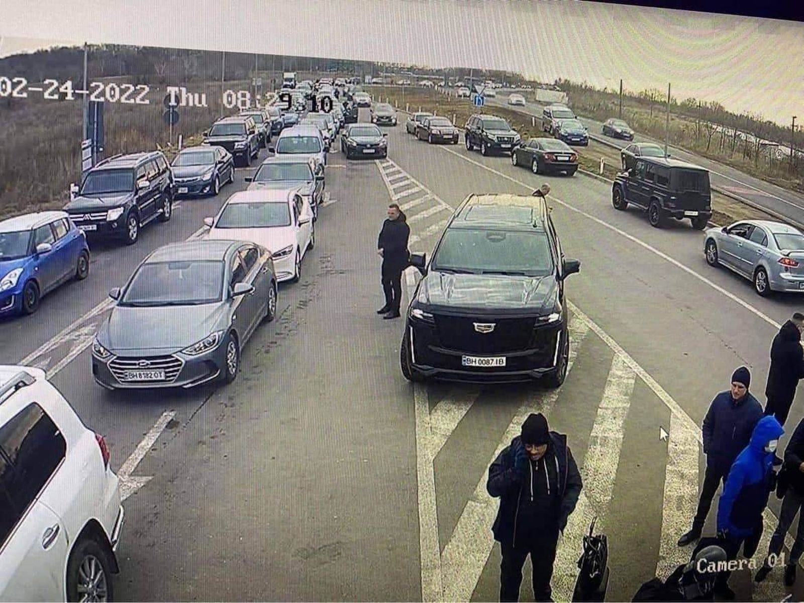 Atasco para entrar en Moldavia desde Ucrania