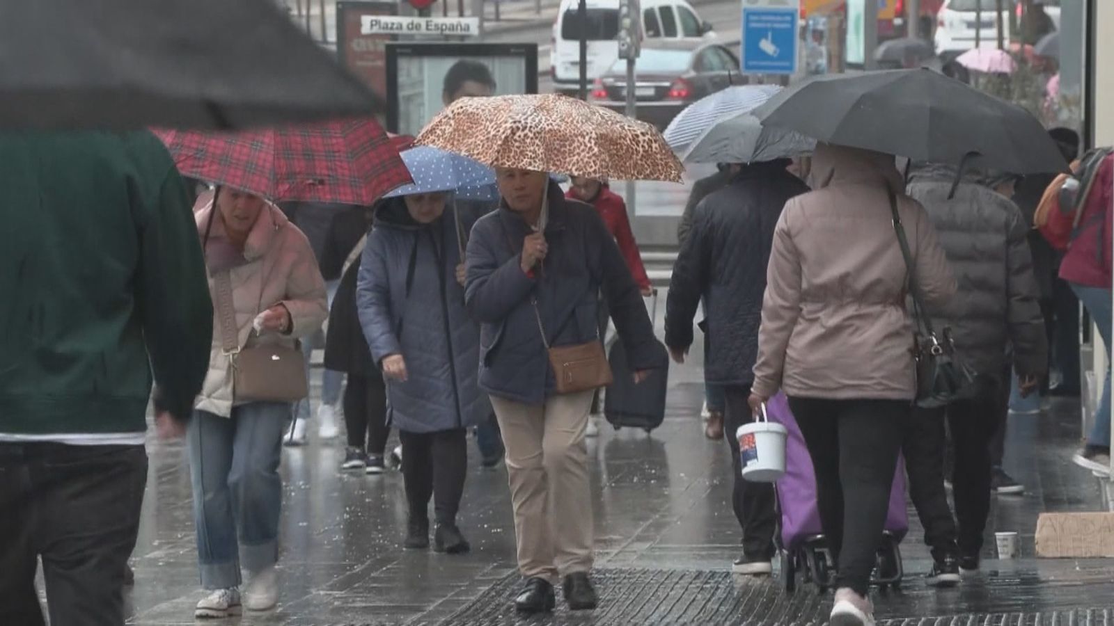 Lluvia en Madrid