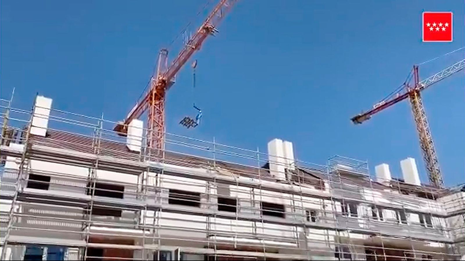 Gría que se ha desprendido en Algete, provocando la muerte de un obrero