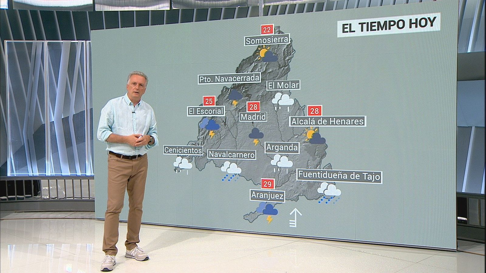 Madrid se prepara para una tarde llena de tormentas, granizo y fuerte viento