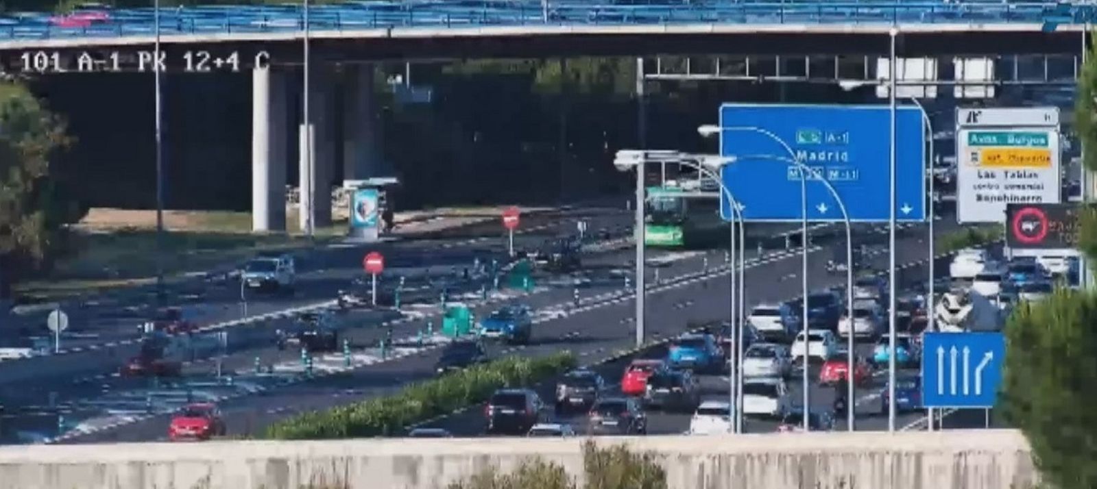 El tráfico en la hora punta de este miércoles