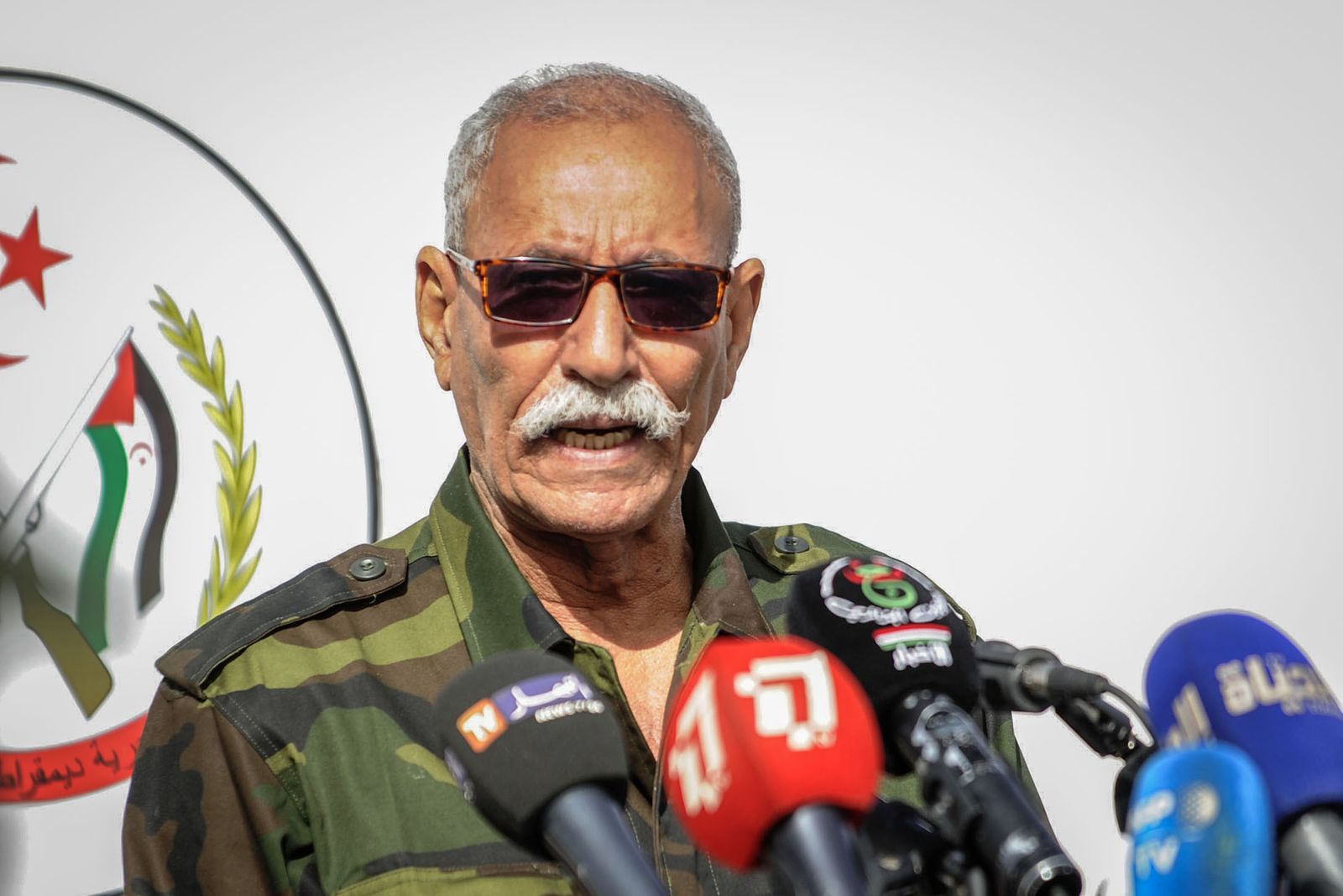 El líder del Frente Polisario, Brahim Ghali,