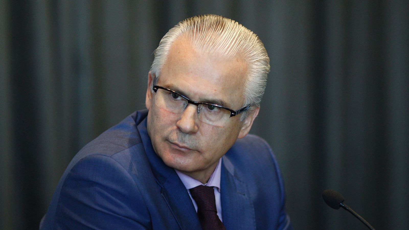 Baltasar Garzón durante la presentación de uno de sus libros
