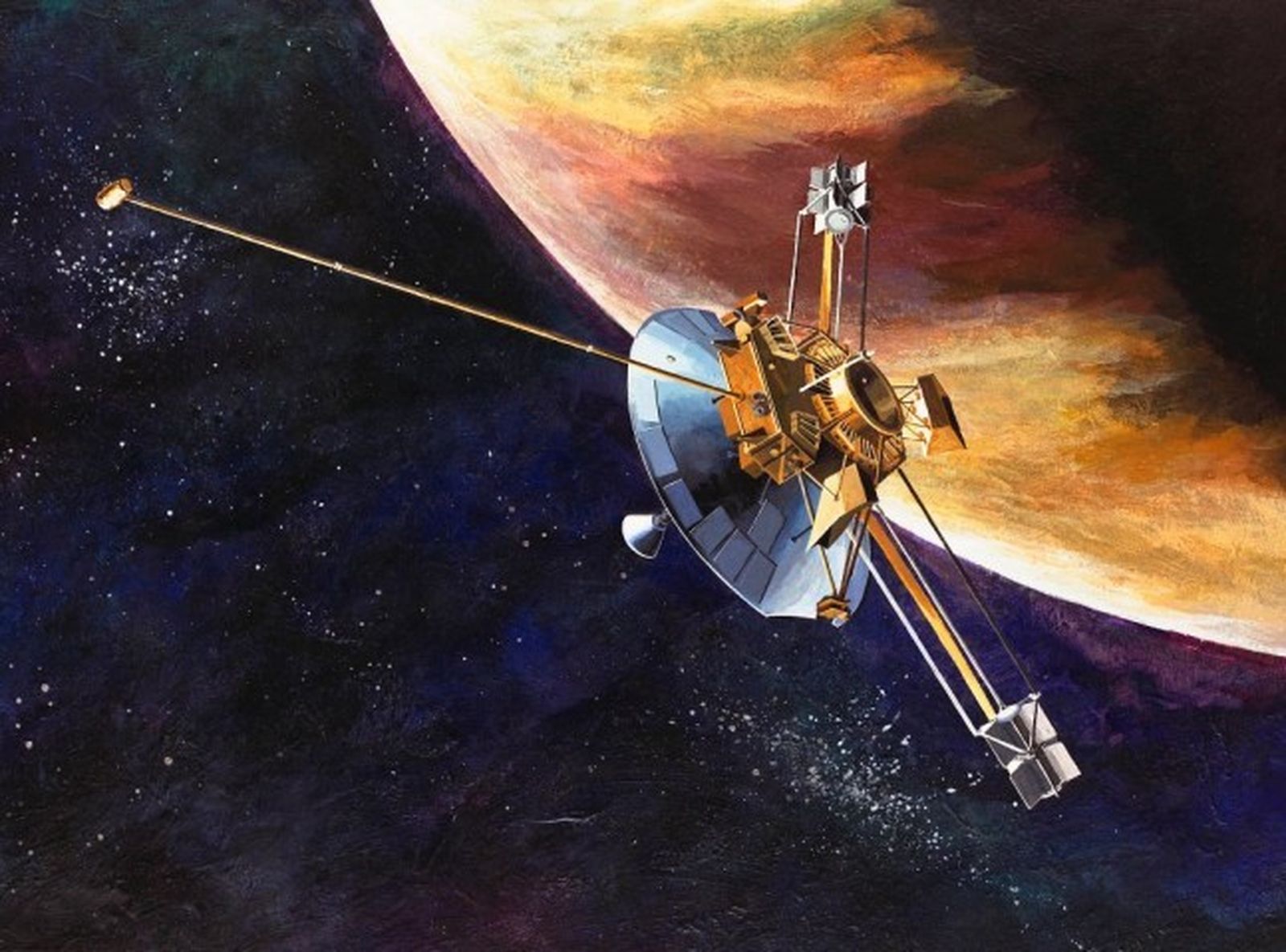 Ilustración de la sonda espacial Pioneer 10