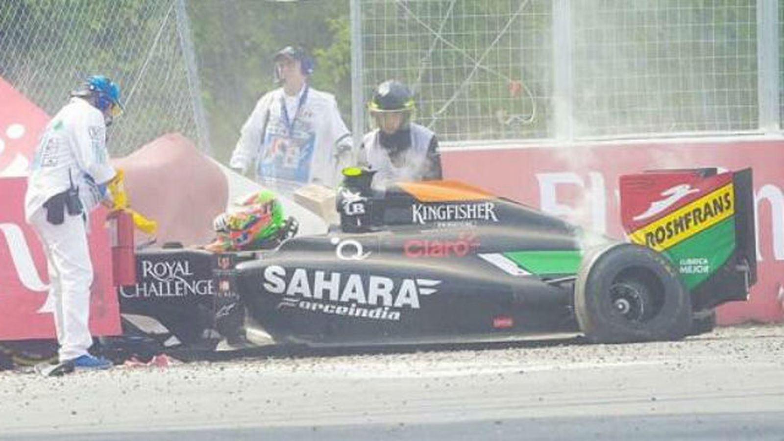 Accidente de Sergio Pérez
