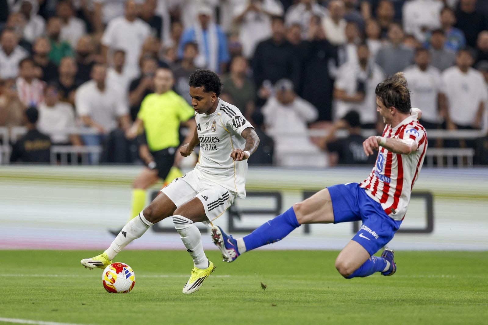 Rodrygo ante el Atlético de Madrid