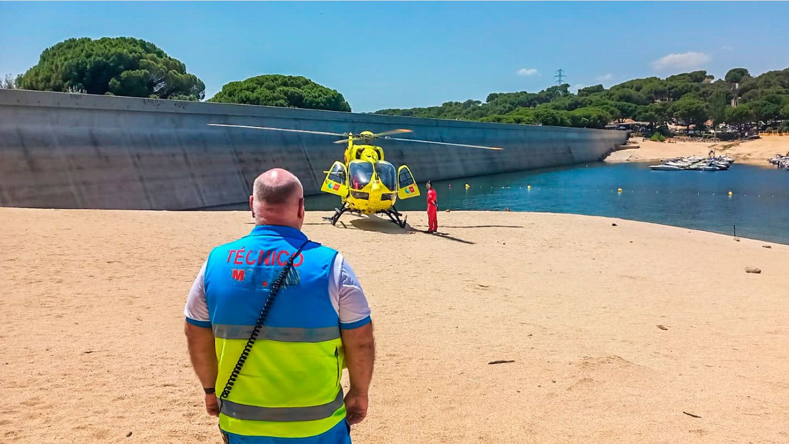 Herido en  pantano de San Juan