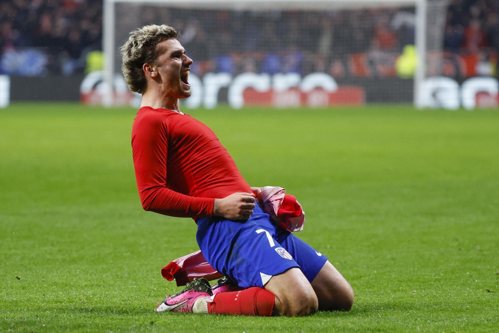 Griezmann celebra un gol ante el Real Madrid