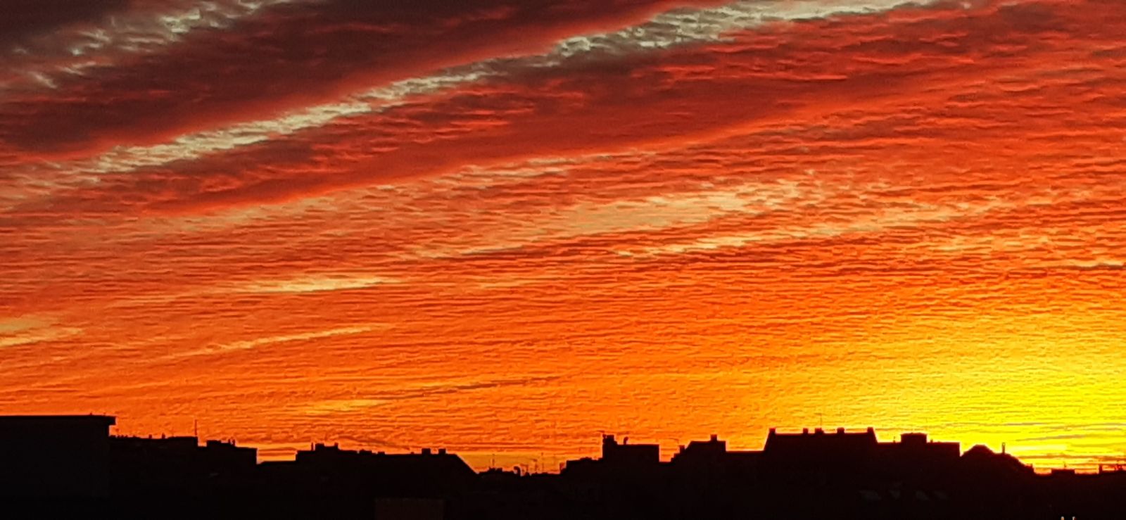 Amanecer en el sureste de Madrid